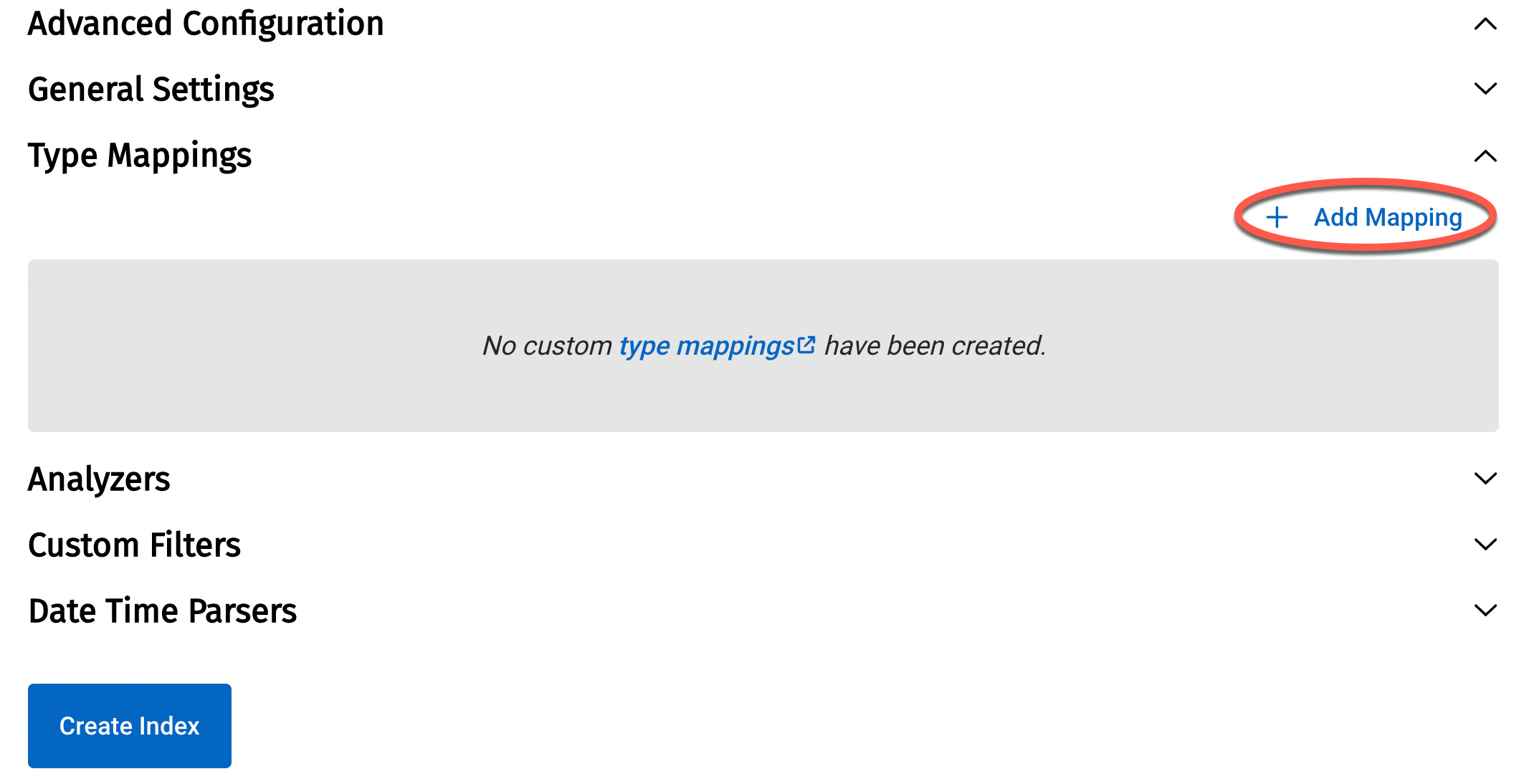 Create search index - 2